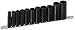 Armstrong 19-155 11pc 3/8 Drive 12pt Black Oxide Fractional Deep Socket Set