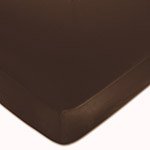 Pink and Brown Bella Fitted Crib Sheet for Baby and Toddler Bedding Sets by JoJo - Espresso Brown