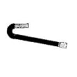Corrugated Washing Machine Discharge Hose, 6' L Black