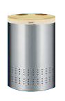 Brabantia Laundry Bin, 40 litre 'Selector', Woodline/Matt Steel