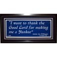 Joe DiMaggio New York Yankees Framed I Want to Thank... 12x36 Replica Sign