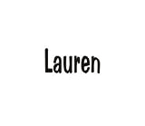 Clearly Charming Lauren RED HEART Laser Name Italian Charm Link