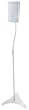 Vantage Point Adjustable Speaker Stands with Curved Design - White