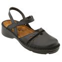 Naot Women's Gardenia Sandals,Black Matte Leather/Black Suede,41 M EU