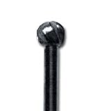 Carbide Bur Ball Tip 1/4 in. Shank