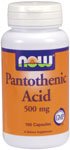 Pantothenic Acid from 545 mg Calcium Pantothenate by NOW Foods - (500mg - 250 Capsules)