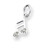 Buy Sterling Silver Music Note Charm by JewelryWeb