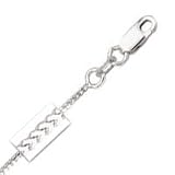 14k White Gold 16 Inch X .9 mm Franco Chain Necklace