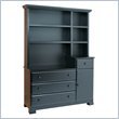 DaVinci Kalani 4 Drawer Combo Chest with Hutch in Ebony Finish