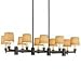 David Easton 10-Lt C.Fixt - Bronze with Golden Saki Drum Shade by Robert Abbey Z402H