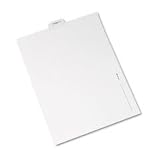 Avery Preprinted Lgl Bottom Tab Dividers, 1-Tb, Title Exhbt C, Letter, 25/Pk