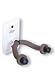 String Swing Electric Guitar Wall Hanger with Metal Plate - White Base