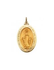 14K Gold Miraculous Medal - Medium