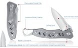 KNIFE, C303, 3.875" SERRATED BLADE