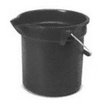 RUBBERMAID COMM PROD 2614G 14QT GRY RND Bucket