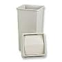 Corner Waste Receptacle, 23-Gallon, Gray