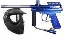 Paintball Victor II Marker with Xtreme Rage Mask-Blue