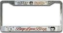 Betty Boop Chrome Metal License Plate Frame