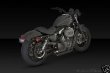 Vance & Hines Shortshots Staggered - Black , Color: Black 47219