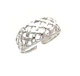 Toe Ring - Sterling Silver Lattice Toe Ring