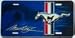 Ford Mustang Logo Blue Metal Auto Tag