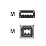 Lexmark - USB cable - 4 PIN USB Type A (M) - 4 PIN USB Type B (M) - 2 m