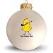 Glass Ornament - Field Hockey Chick