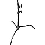 Avenger 40 Century Lightstand, 10' Double Riser C-Stand, Black Steel.