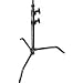 Photo : Avenger 40" Century Lightstand, 10' Double Riser C-Stand, Black Steel.