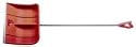 Kayser 818582 Schneeschieber Blattmaß 400 x 320 mm Stiellänge 1100 mm Kunststoff