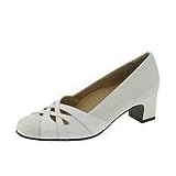 Trotters Bracey | Ladies Slip-on Dress Shoes White White Patent by Trotters