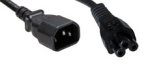 LINDY IEC Mains Plug to Clover Leaf Power Cable, 2m