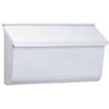 Solar Group L4009WW0 Extra Large Galvanized Steel Wall Mount Mailbox, White