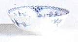 BLUE FLUTED HALF LACE CEREAL BOWL