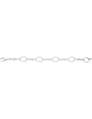 CleverEves Sterling Silver 07.50 Inch Link Bracelet