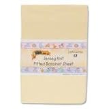 Jersey Knit Fitted Bassinet Sheet, Yellow Image