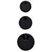 Master Caster Company Grommet, 2 Diameter, Adjustable Openings, Black MAS00201