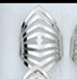 Improving Lifestyles Fashion Metal Adj Ring Chevron