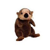 Webkinz Sea Otter + Webkinz Bookmark - New with Sealed Tag and Unused Codes