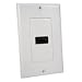 Single HDMI Wall Plate White