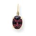 14k 8x6mm Oval Garnet Leverback Earrings