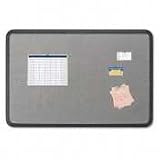 Iceberg 35041 Iceberg Fabric Bulletin Board, 48 x 36, Gray with Black Polyethylene Frame