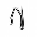 A&F Rod Décor - New 14 pcs Pin-on heavy duty drapery hooks 1-3/8 inch