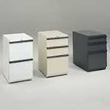 20000 Series Mobile Pedestal File, 3-Drawer: 2 Box/1 File, 22-7/8d, Black - Sold as 1 Each