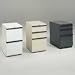 20000 Series Mobile Pedestal File, 3-Drawer: 2 Box/1 File, 22-7/8d, Black - Sold as 1 Each