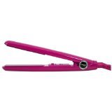 Turboion Baby Croc Professional Dual Voltage Mini Travel Flat Iron, Fuchsia, 5/8 Inch