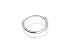 9ct White Gold Diamond-Cut Hinged Single Hoop