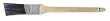 Industrial Grade 1XRL1 Angle Sash Brush, Soft Polyester, 1 In
