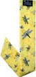 EVAPORATIVE COOLING CLOTHING NECK BAND BANDANA COOLING CRYSTALS YELLOW DRAGONFLIES PATTERN