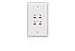 4-Terminal In-Wall Stereo Speaker Wall Plate
